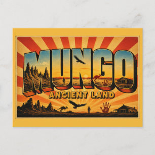 Mungo National Park Ancient World Heritage Land Postcard