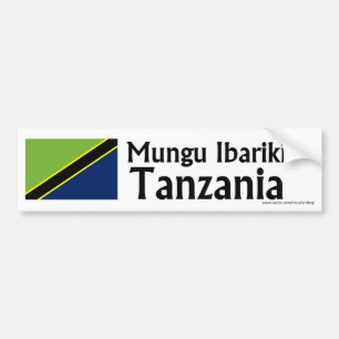 Mungu Ibariki (God Bless) Tanzania bumper sticker