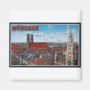 Munich Cityscape Magnet