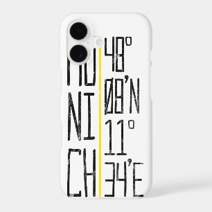 Munich Coordinates Mobile Phone Case