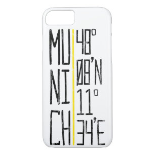 Munich Coordinates Mobile Phone Case