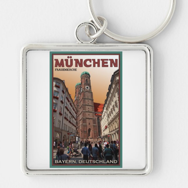 Munich - Frauenkirche Key Ring (Front)