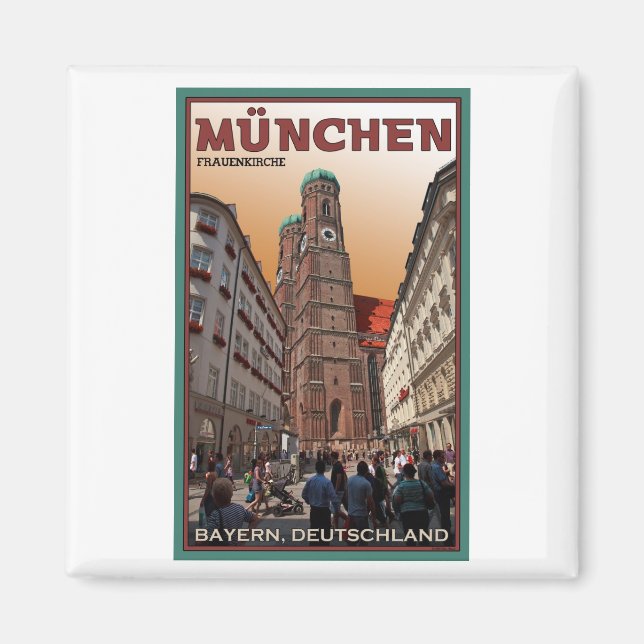 Munich - Frauenkirche Magnet (Front)