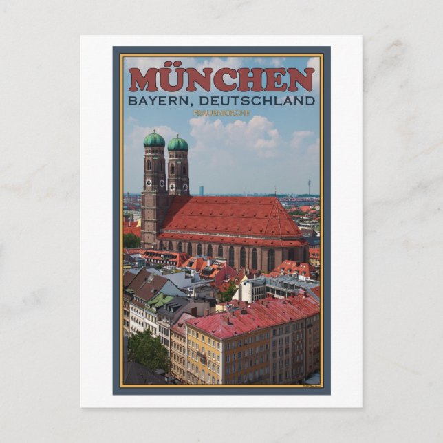 Munich Frauenkirche (Portrait) Postcard (Front)