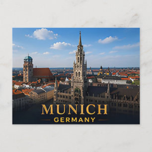 Munich Germany Bavarian Travel Destination Postcard
