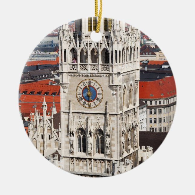 Munich, Germany Ceramic Tree Decoration (Front)