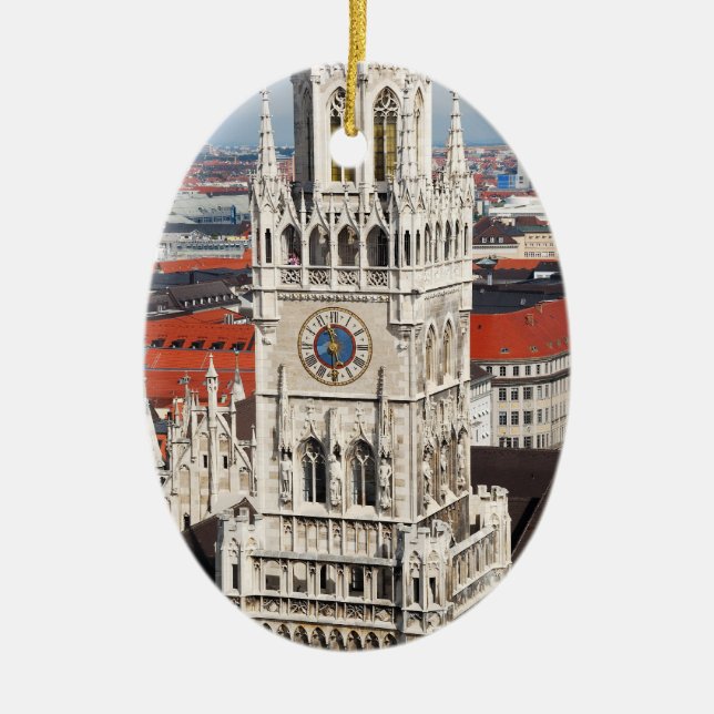 Munich, Germany Ceramic Tree Decoration (Front)