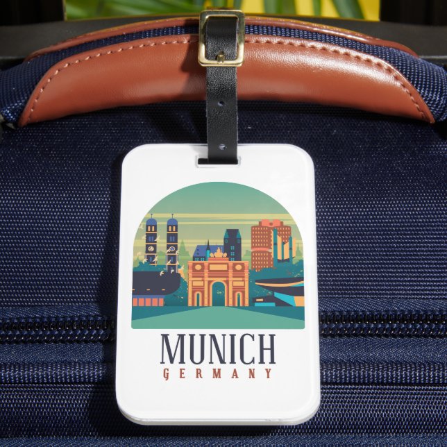 Munich Germany  Luggage Tag (Front Insitu 2)