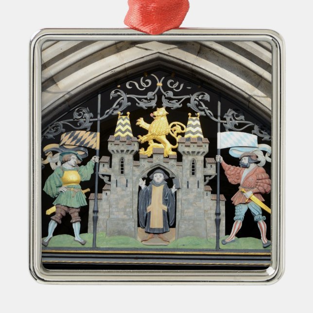 Munich, Germany Metal Tree Decoration (Front)