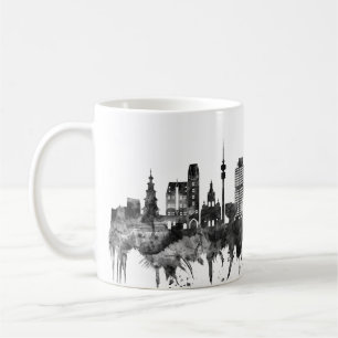 Munich Germany Skyline BW Coffee Mug