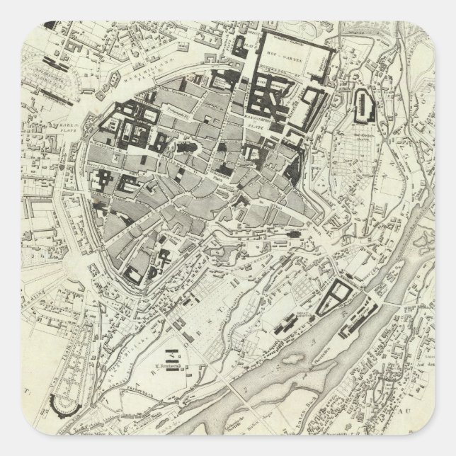 Munich, Germany Square Sticker (Front)