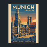 Munich Germany Travel Postcard - Artistic Style<br><div class="desc">Send greetings from Munich, Germany with this beautiful oil painting style travel postcard featuring the stunning cityscape of Bavaria's capital. Perfect for tourists, travelers, or anyone who loves Munich and German culture. This artistic postcard captures the charm and beauty of Munich in a unique oil painting aesthetic, making it ideal...</div>