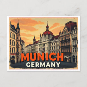 MUNICH GERMANY VINTAGE POSTCARD