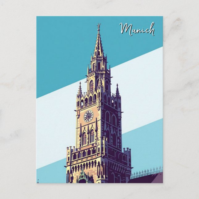 Munich Marienplatz Germany Postcard (Front)
