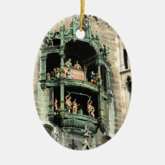munich neues rathaus glockenspiel ceramic tree decoration