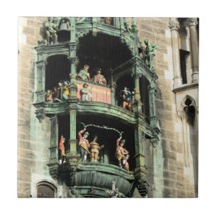 munich neues rathaus glockenspiel tile