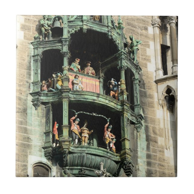 munich neues rathaus glockenspiel tile (Front)