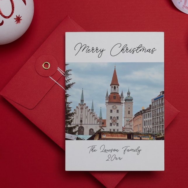 Munich Personalise Christmas Market Germany  Postcard (Creator Uploaded)