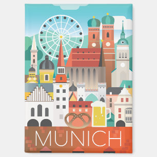 Munich Refrigerator Magnet