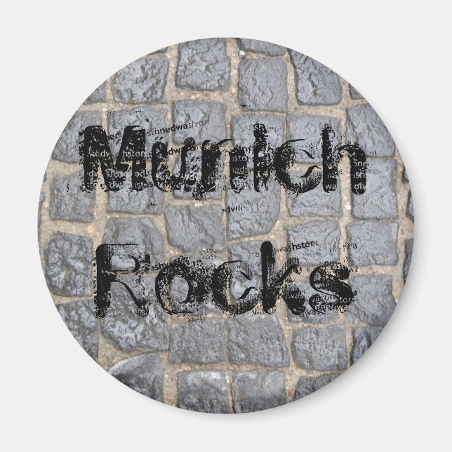 Munich Rocks Magnet (Front)