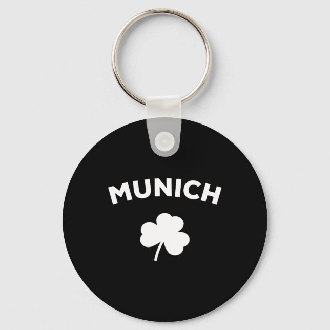 Munich St Patricks Day 2025 Germany German City  Key Ring (Front)