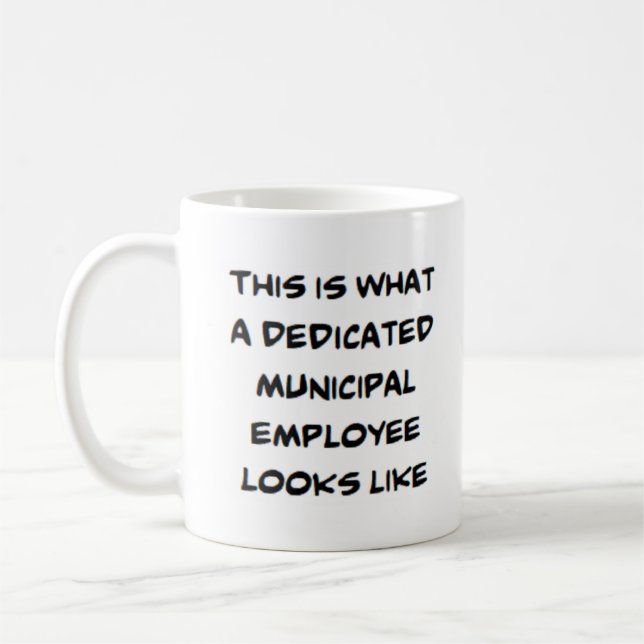 municipal employee, dedicated coffee mug (Left)