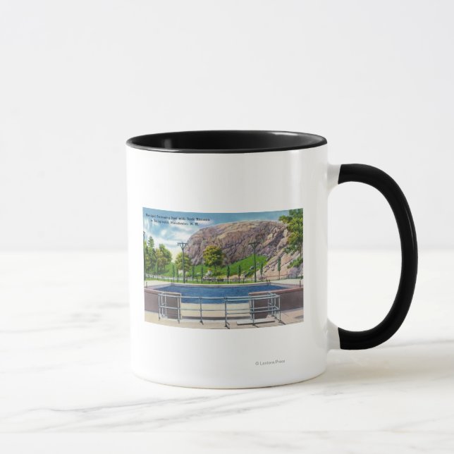 Municipal Pool View of Rock Rimmon Mug (Right)
