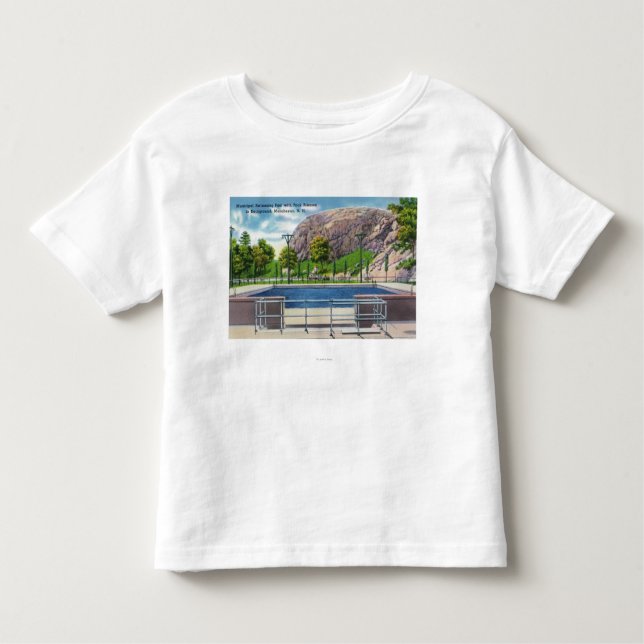 Municipal Pool View of Rock Rimmon Toddler T-Shirt (Front)