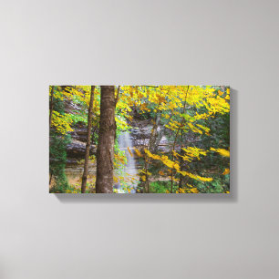 Munising falls in Fall, Munising, Michigan Canvas Print