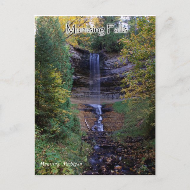 Munising Falls Post Card (Front)