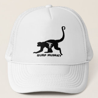Munkey with Longboarder Tatttoo design on hats