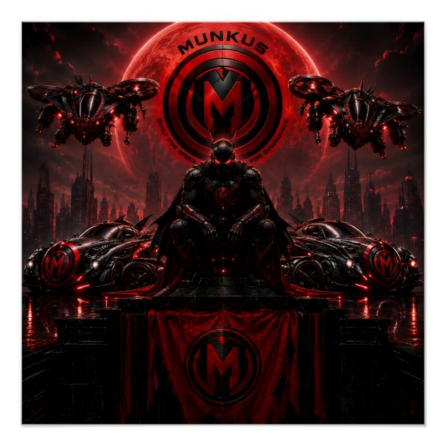 munkus crimson Moon Glassey poster/munkus poster (Front)