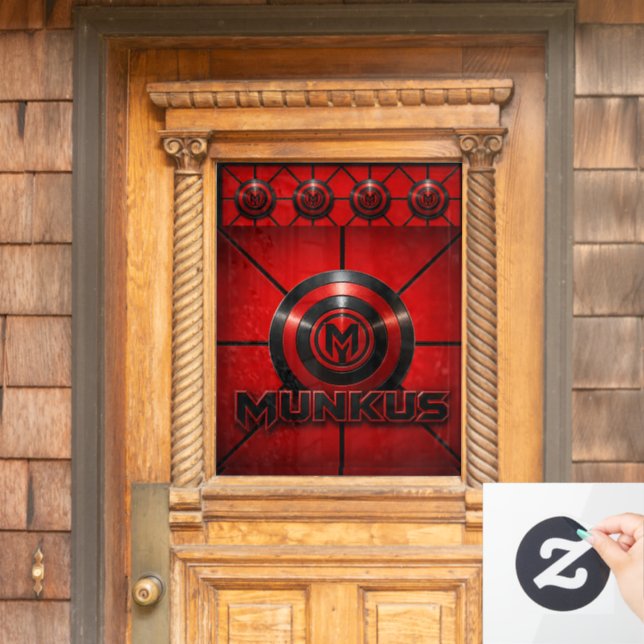 munkus emblem decal/party sticker (Home Door)
