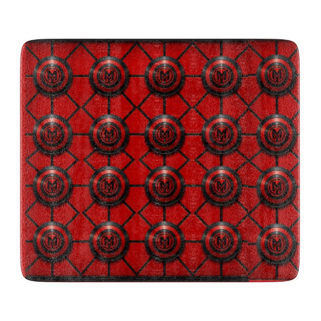 munkus emblem Glass chopping board/kitchen  Cutting Board (Front)