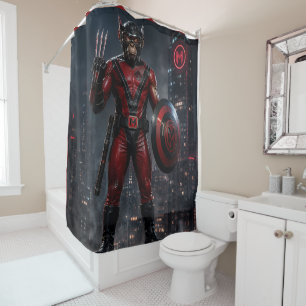 munkus Hero shower curtain/super heroes design Curtain
