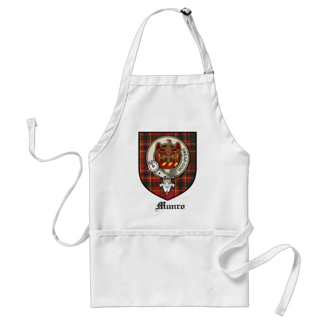 Munro Clan Crest Badge Tartan Standard Apron (Front)