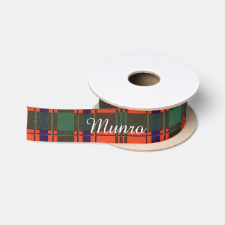 Munro clan Plaid Scottish tartan Satin Ribbon