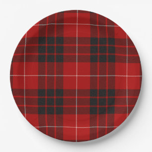 Munro Clan Tartan as in Vestiarium Scoticum Paper Plate