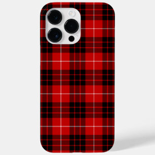 Munro tartan red black plaid Case-Mate iPhone 14 pro max case
