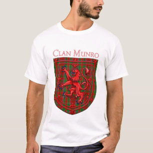 Munro Tartan Scottish Plaid Lion Rampant T-Shirt