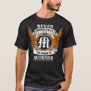 Munson Name Shirt Never Underestimate The Power Of