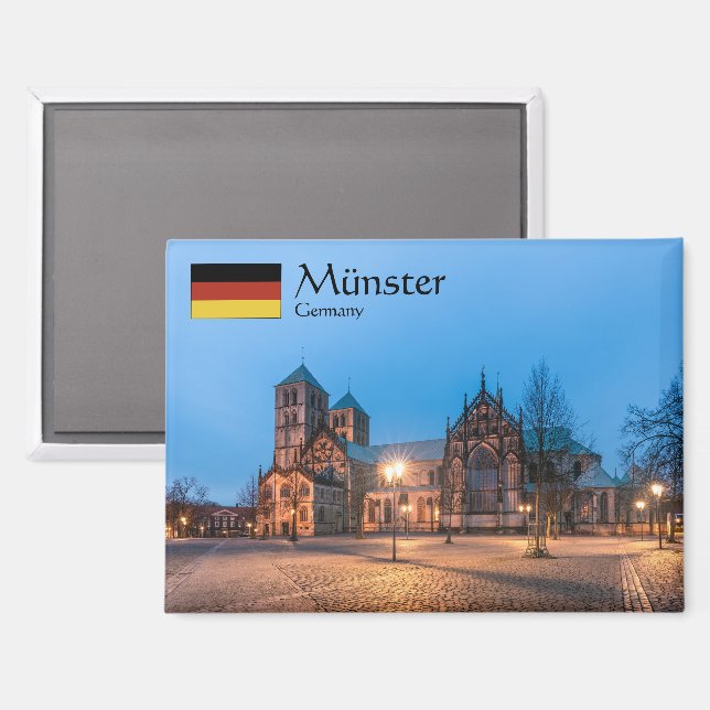 Münster Germany Souvenir Magnet (Front/Back)