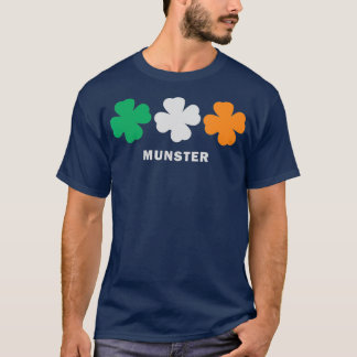Munster Ireland Flag Retro Vintage Shamrock T-Shirt