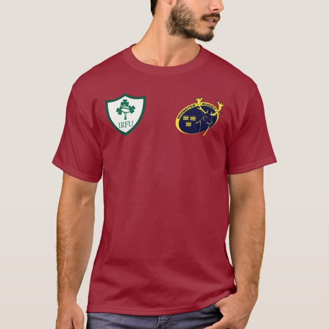 MUNSTER -IRELAND RUGBY TEAM  T-Shirt (Front)