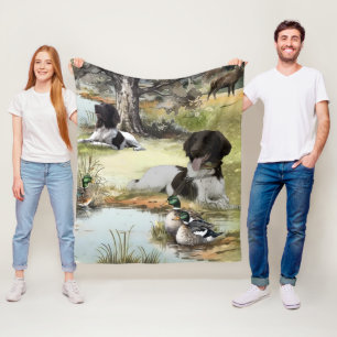Munsterlander Fleece Blanket