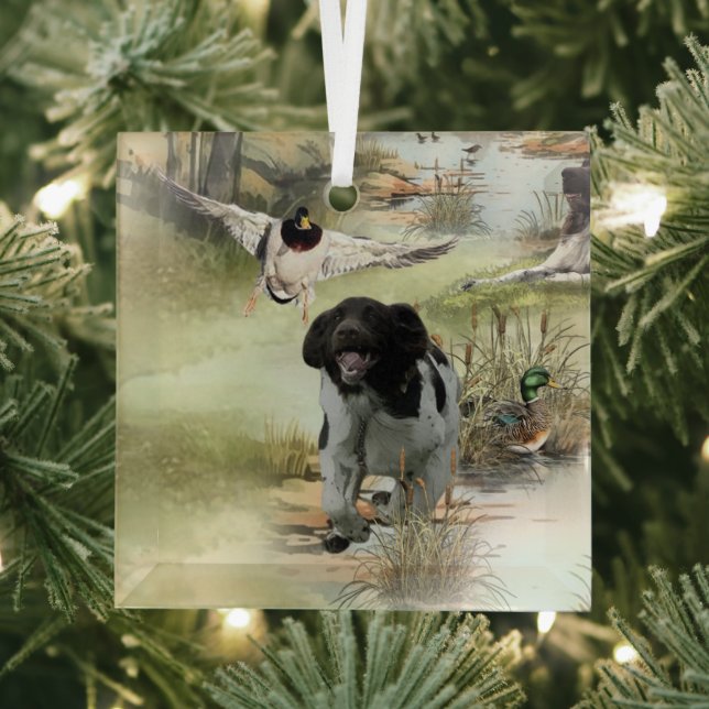  Munsterlander  Glass Tree Decoration (Insitu)