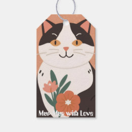 Mur-Mur with Love Custom Cute Happy Cat Gift Tags