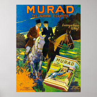 Murad Cigarettes 1910 The Turkish Cigarette Poster