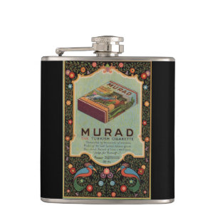 Murad Cigarettes ad Hip Flask