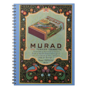 Murad Cigarettes ad Spiral Notebook